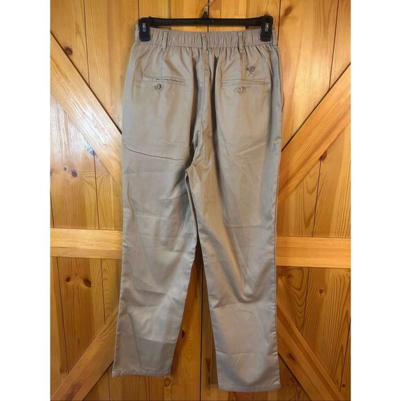 Pembrook Men’s Pullon Elastic Waist Tan Dress Pants READ NWT Size Large (5753) - Picture 5 of 7